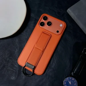 Magnetic Solid Color Metal D buckle Phone Case For iPhone 17 Pro Max 16 Plus 15 14 13 Slim Fit Shockproof kickstand Cover