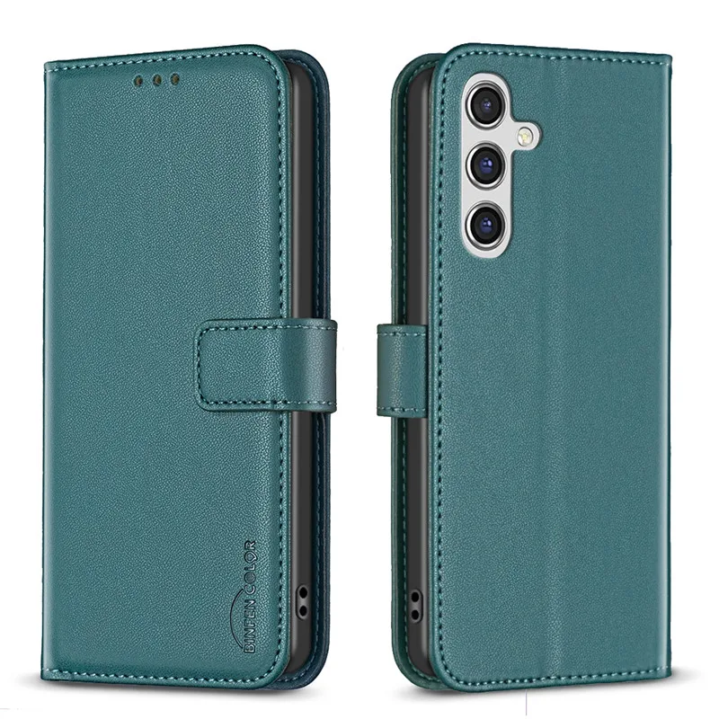 Leather Flip Wallet Case For Samsung Galaxy A17 A16 5G 4G SM-A175F A176B A165F A166 Cases Magnetic Card Slots Phone Cover Shell - Image 2