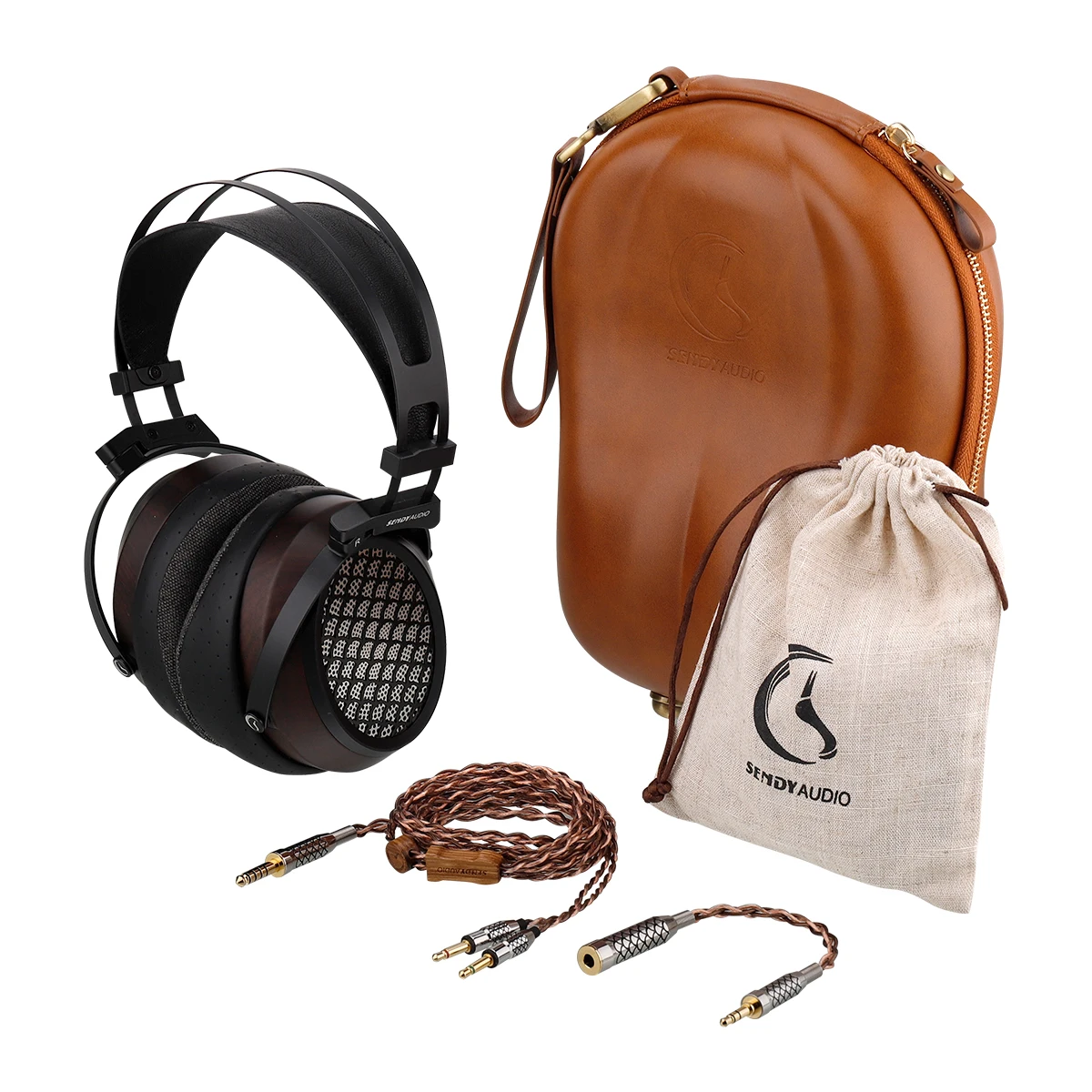 Sendy Audio Aiva 2 HIFI Planar Magnetic Driver Open-back Over-ear Wood Headphone 4.4mm Balanced Headset - Image 6
