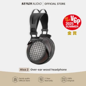 Sendy Audio Aiva 2 HIFI Planar Magnetic Driver Open-back Over-ear Wood Headphone 4.4mm Balanced Headset